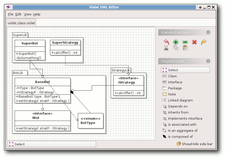 violet uml editor html diagram